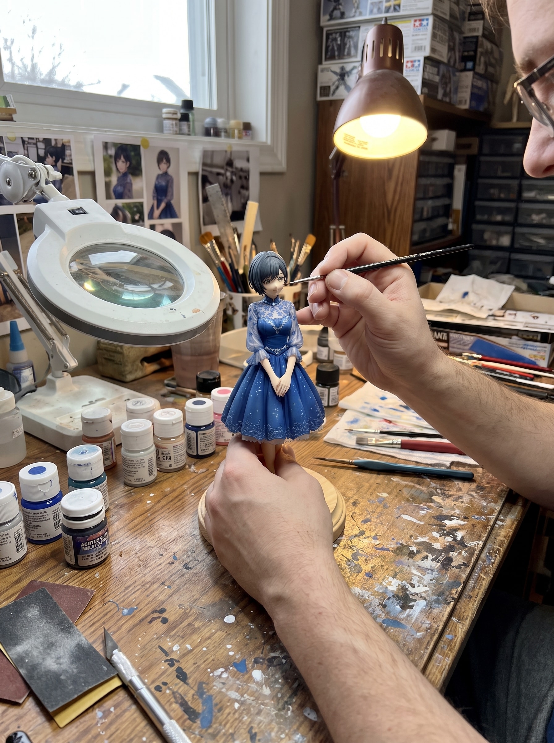 藍音ちゃんフィギュア塗装状況 | の人気AIイラスト・グラビア