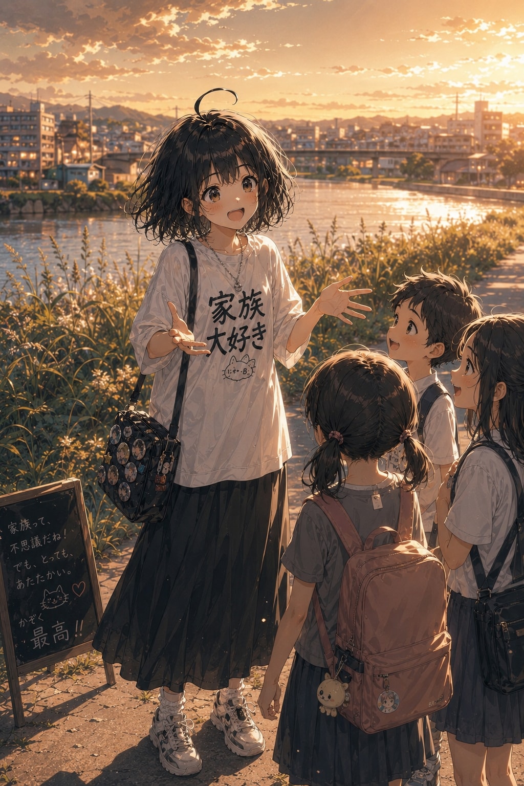 週末の夕暮れ
