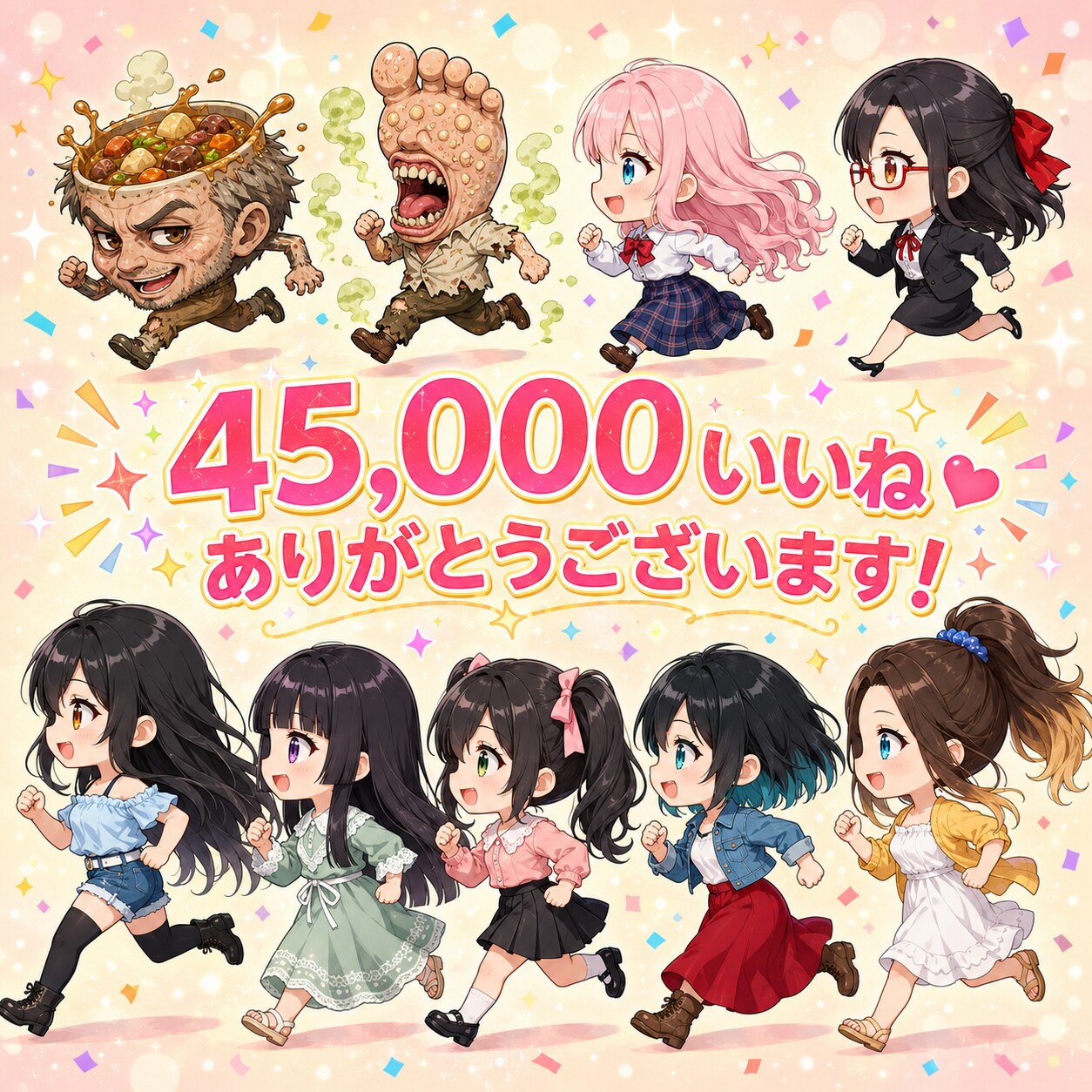 45,000いいねありがとうございます✨