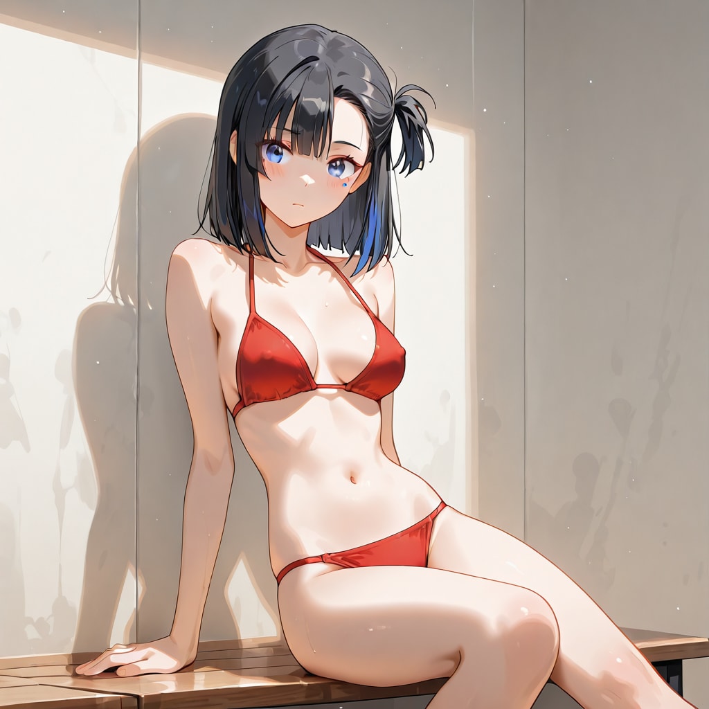 red bikini
