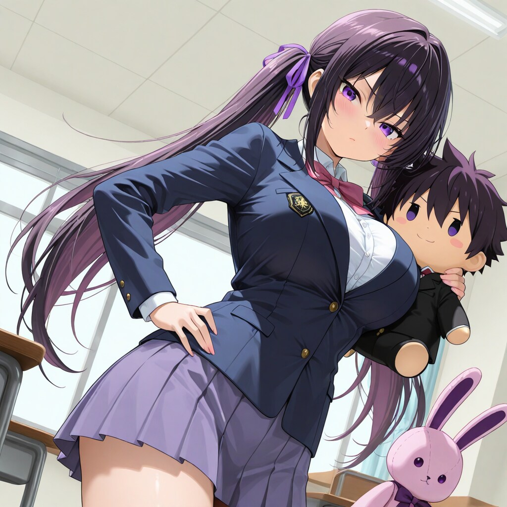 瑛子ちゃんとぬいぐるみ