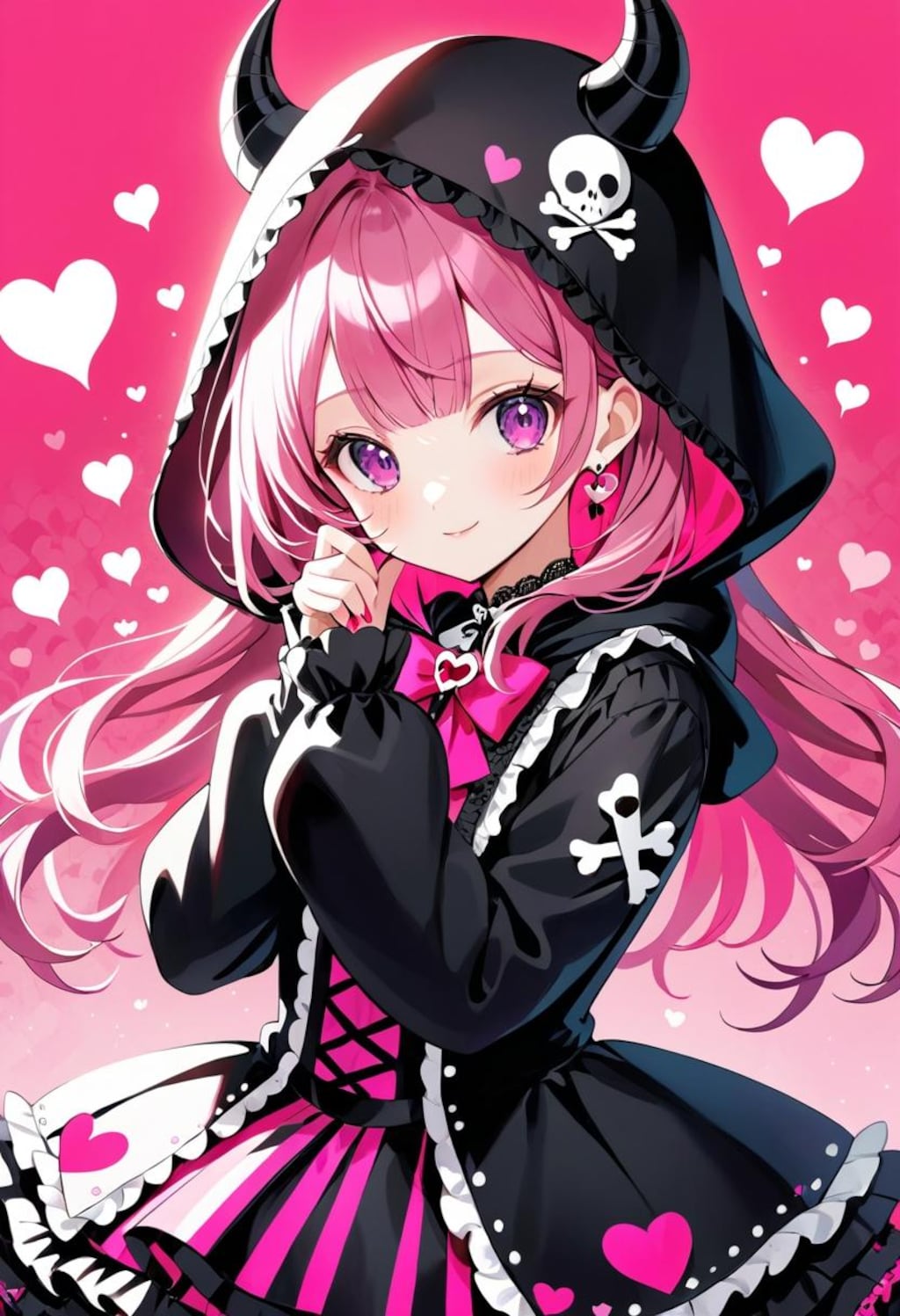 ファンシーでゴスロリ風に