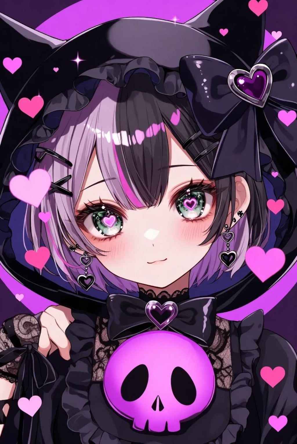 ファンシーでゴスロリ風に