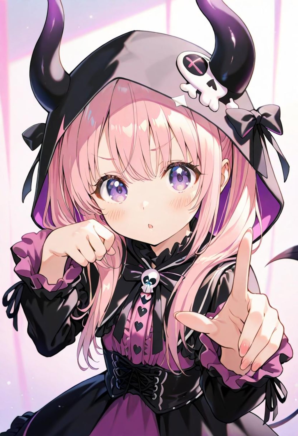 ファンシーでゴスロリ風に