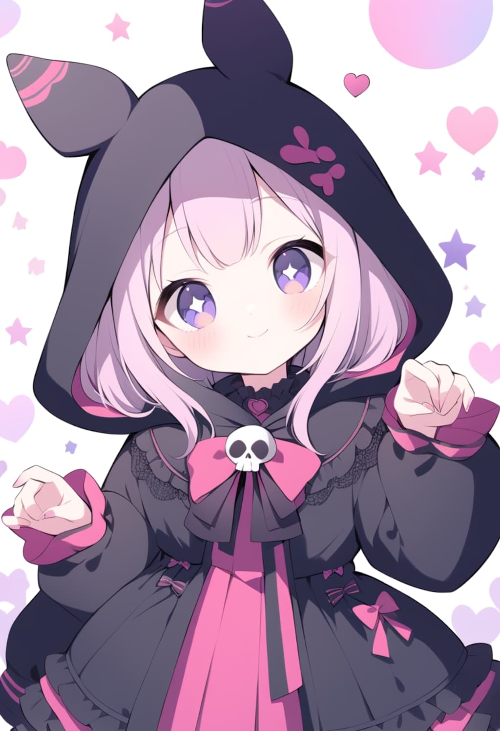 ファンシーでゴスロリ風に