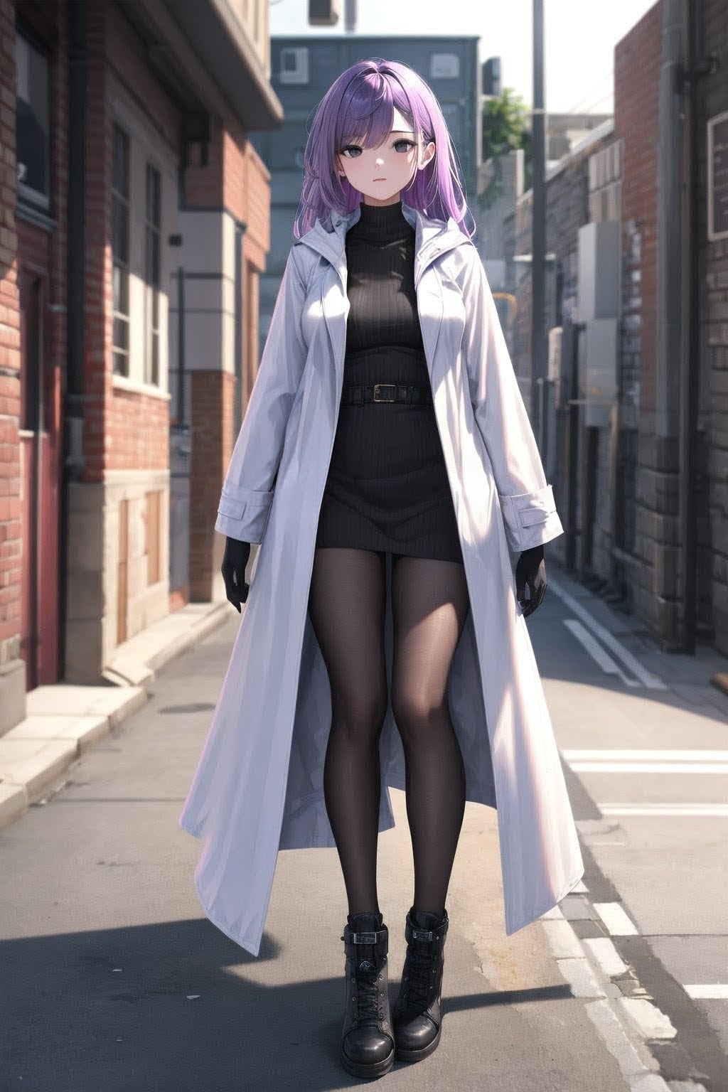 白コート着た | の人気AIイラスト・グラビア