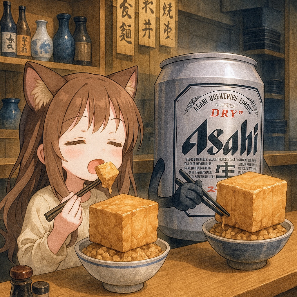 とうめしを食べる小さな女の子