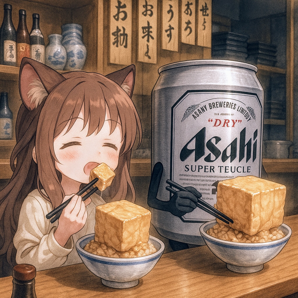 とうめしを食べる小さな女の子