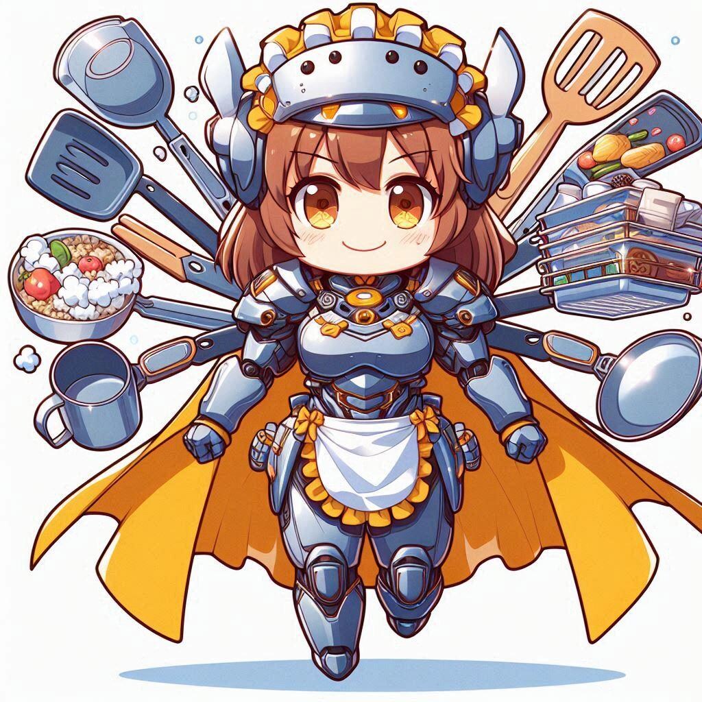 キッチン戦士クッ王様（くっきんぐ）装備完了！