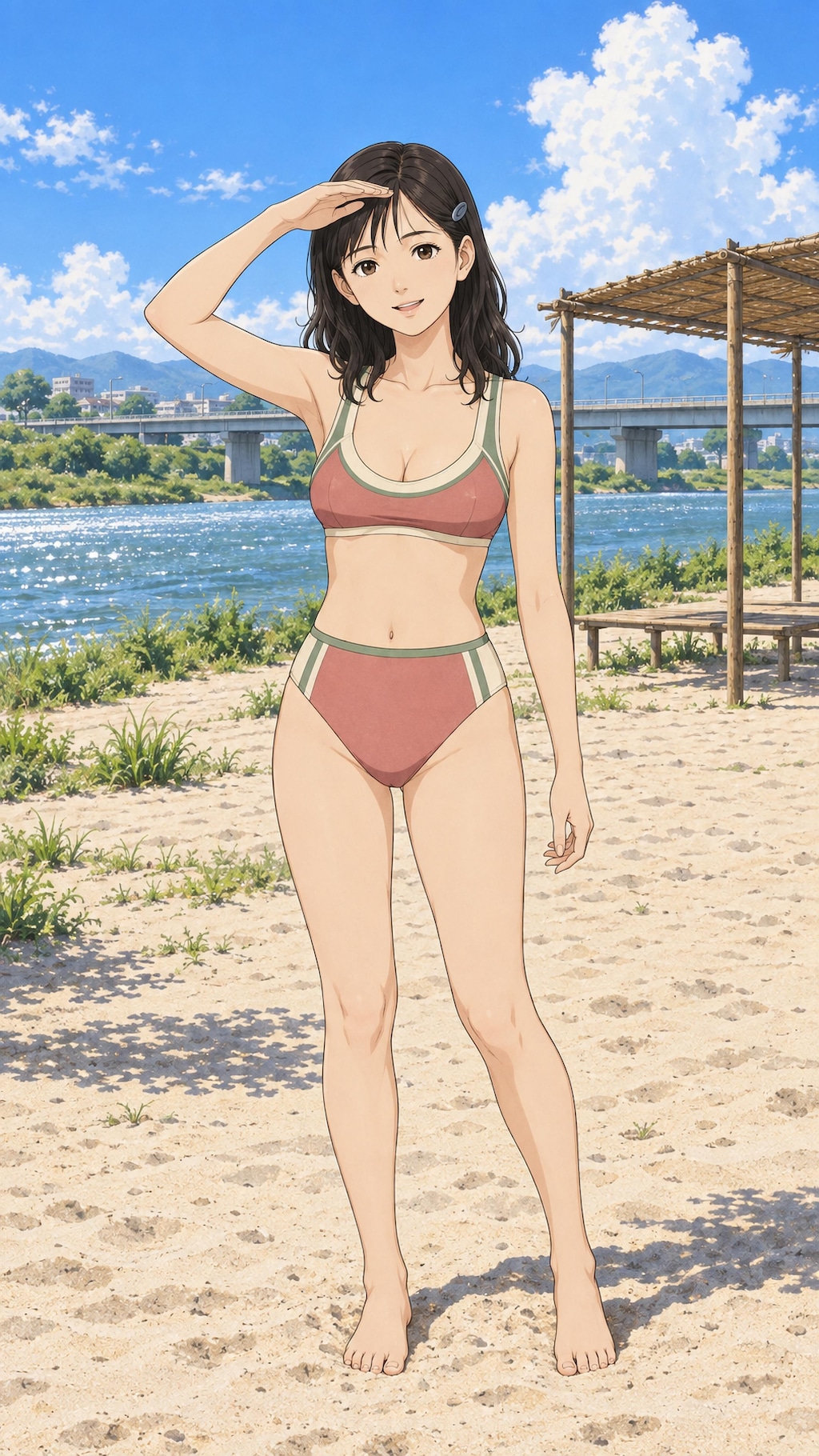 木漏れ日の体育館で君は微笑む