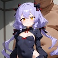 ドワーフ女の子と背後から 2枚目