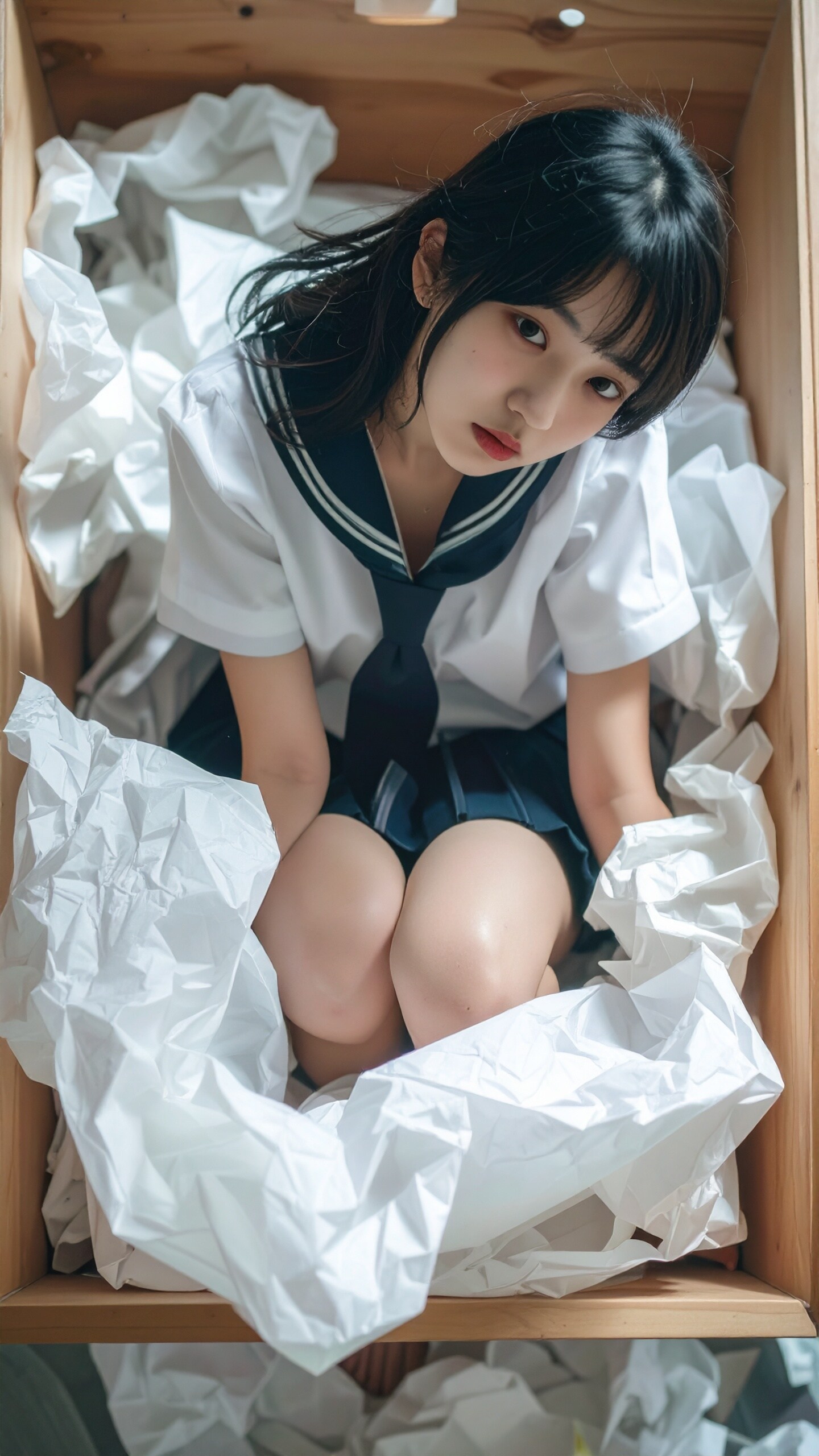 梱包女子