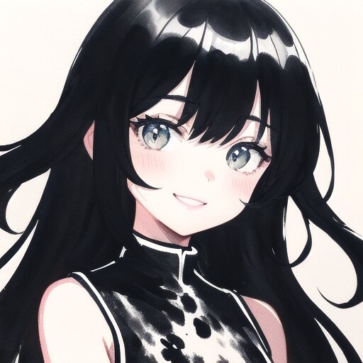 水墨画風ガール | の人気AIイラスト・グラビア