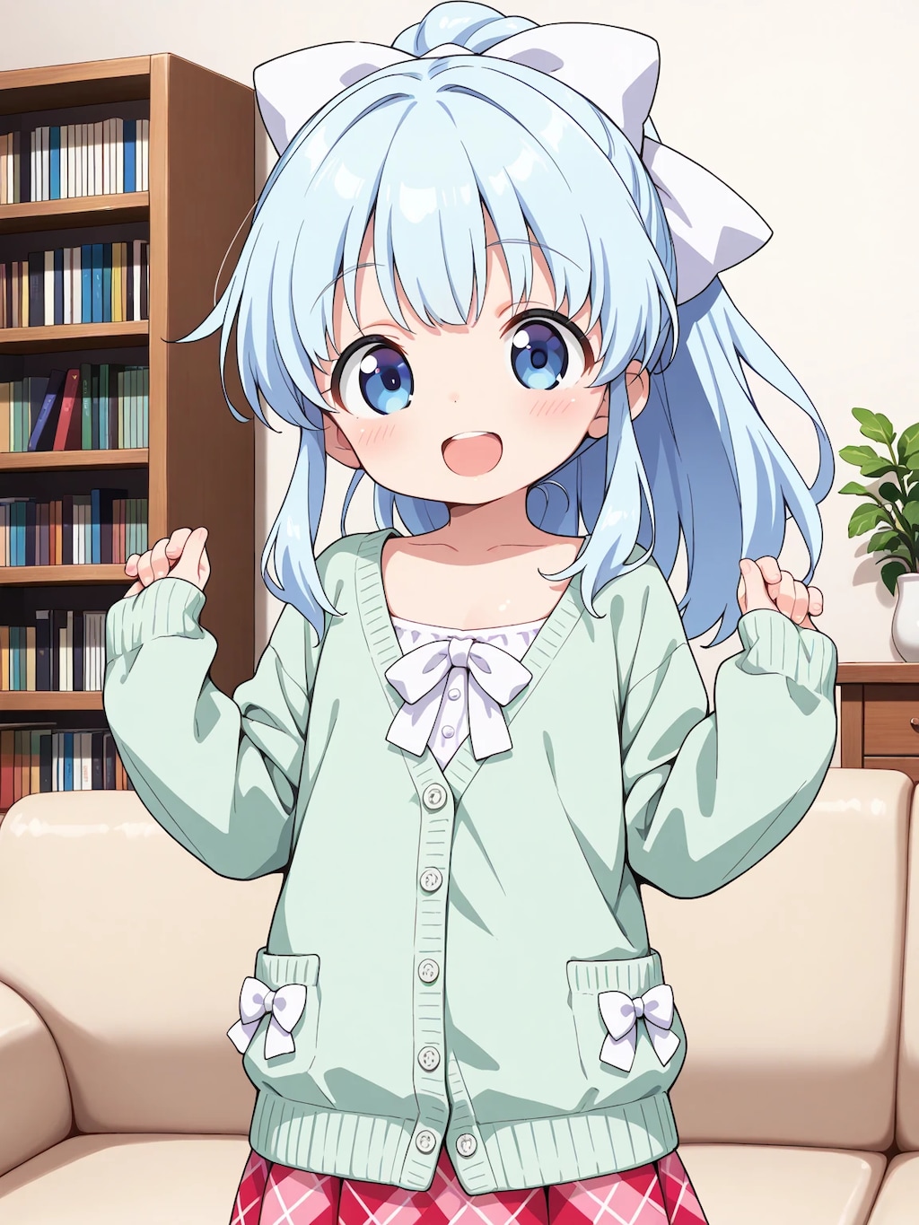 緑のカーディガン