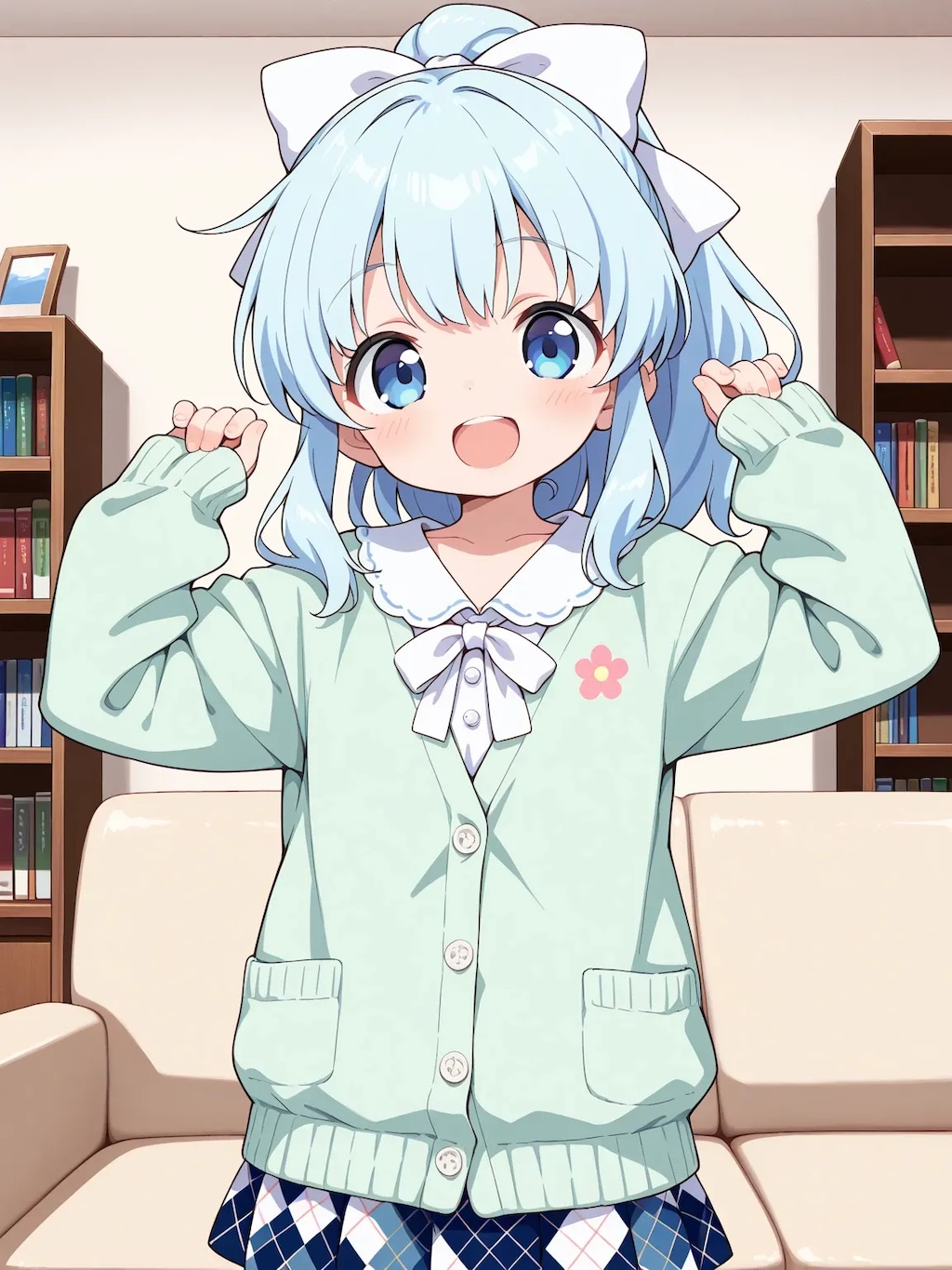 緑のカーディガン