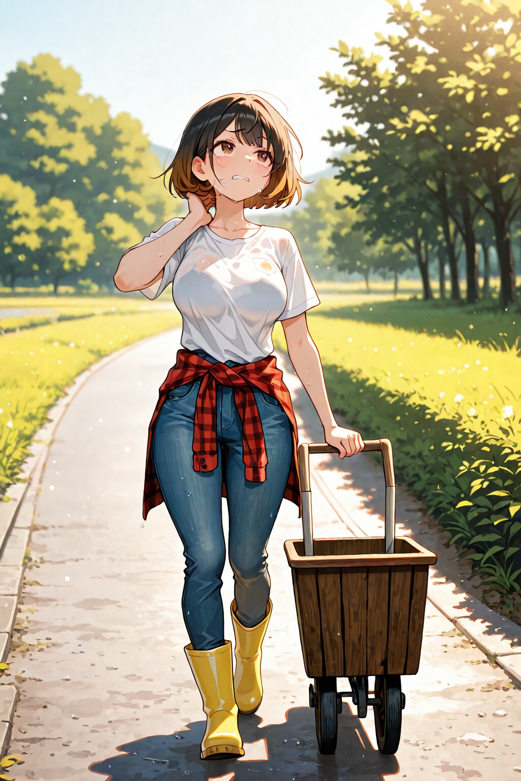 Working in the summer