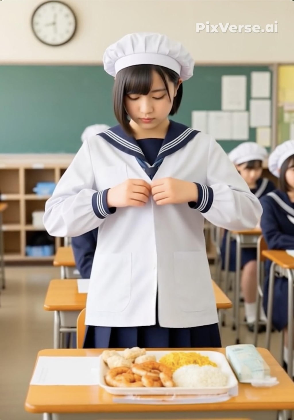 給食当番（養殖4）