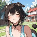 大好きなご主人とスキンシップする黒柴あずき 5枚目