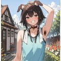 大好きなご主人とスキンシップする黒柴あずき 4枚目