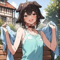 大好きなご主人とスキンシップする黒柴あずき 3枚目