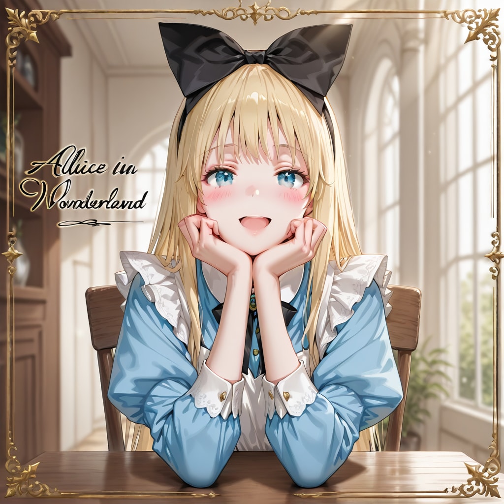 書斎の中のアリス