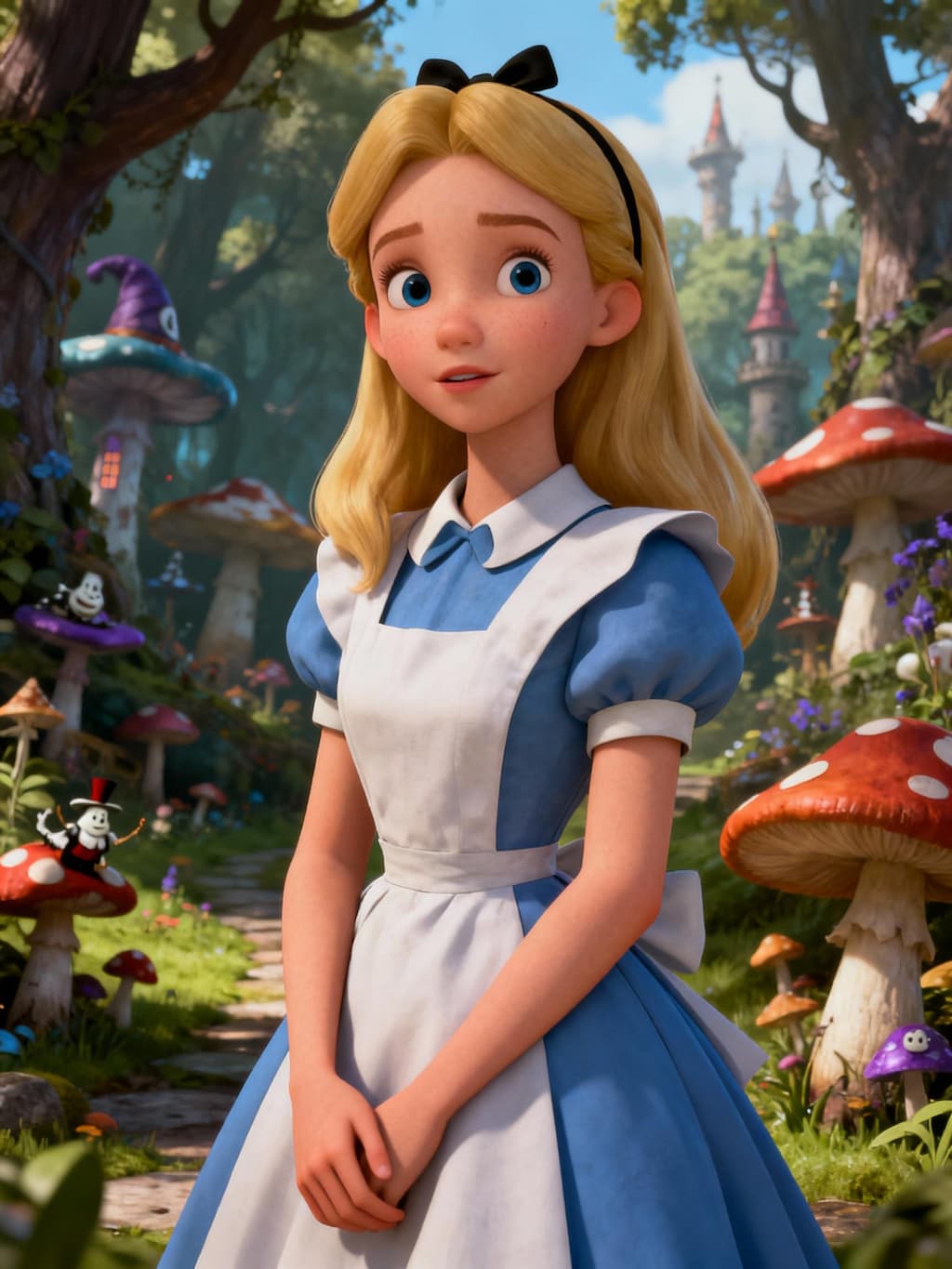 書斎の中のアリス