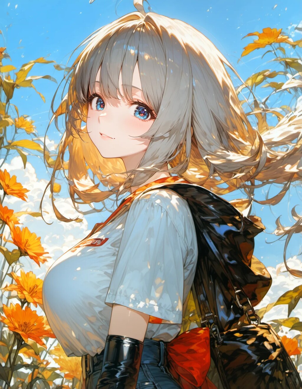 Golden Hair in the Marigold Field