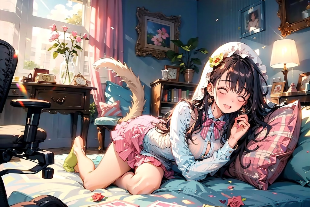 お昼寝から目覚めて