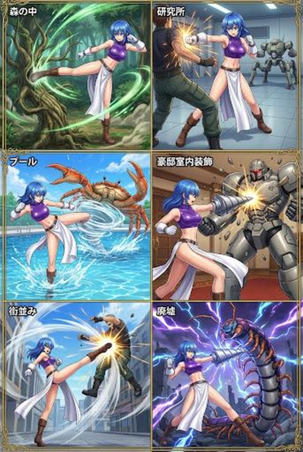 NEEDLESS　イヴ　アクションシーン