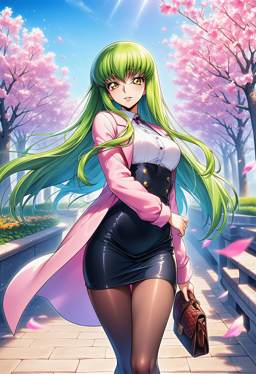 花影の静歩 ― Petal Promenade | の人気AIイラスト・グラビア