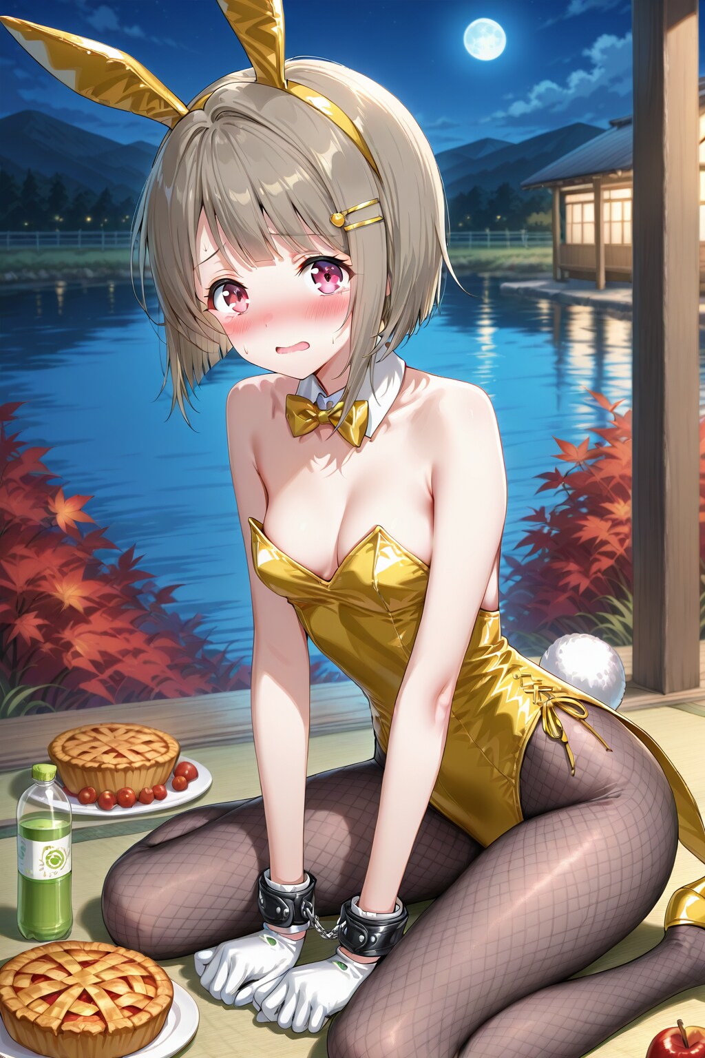 バニーガール衣装のかすみん