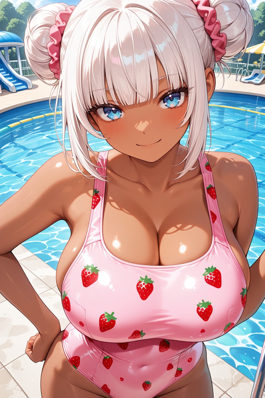 この水着どう？ちょっと子供っぽくないかな？