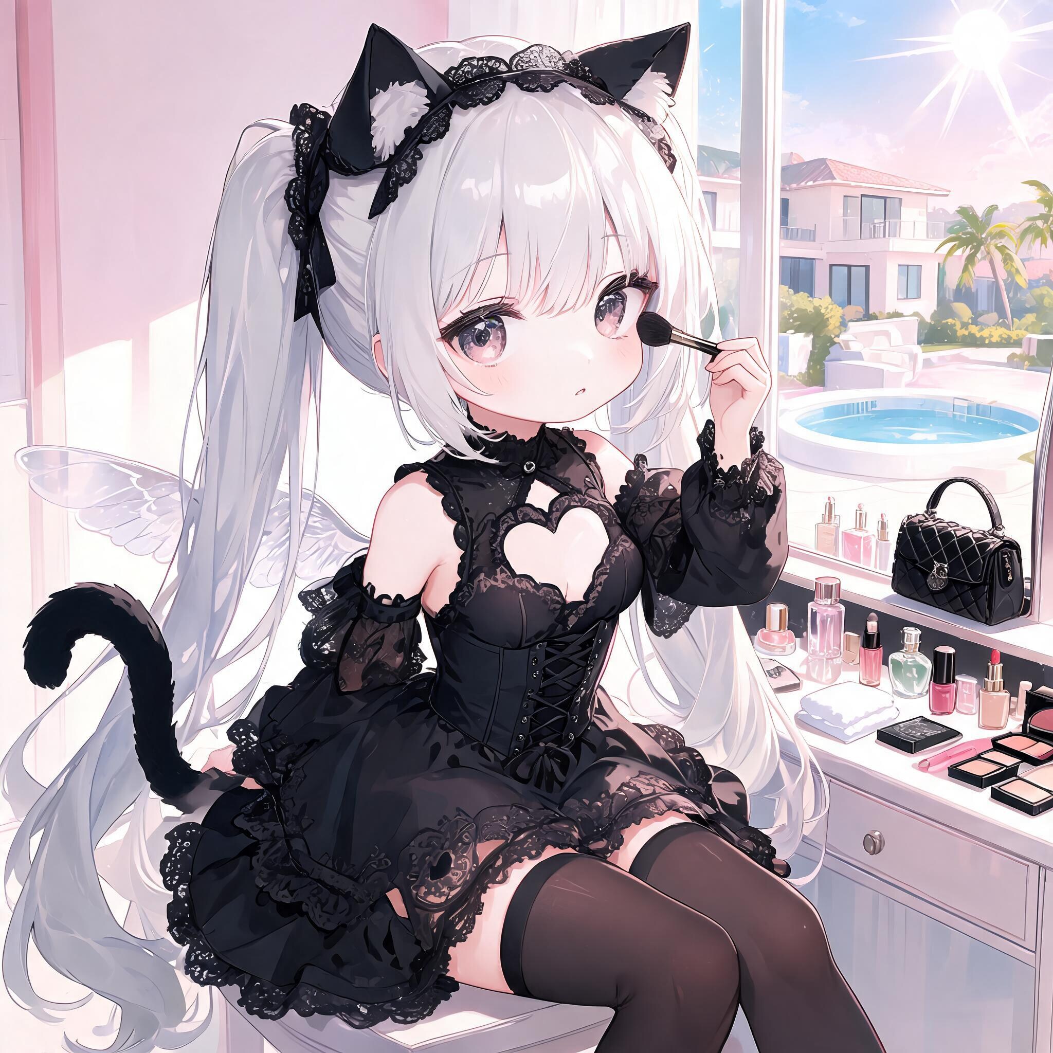 白ツイにゃん