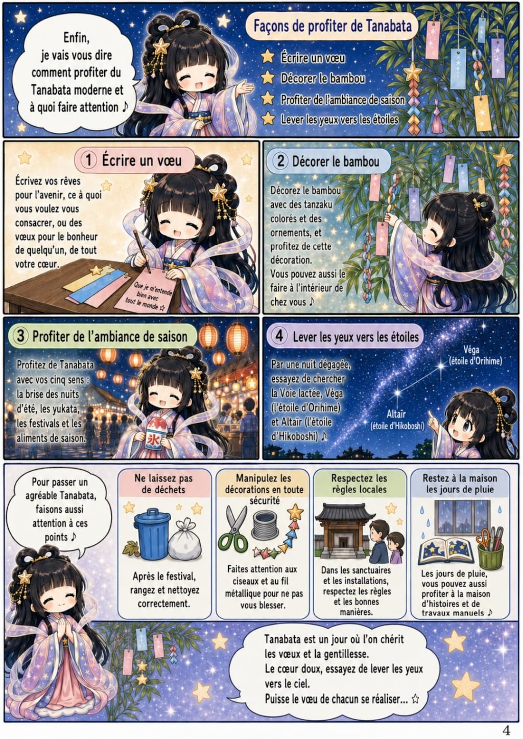 織姫が解説する世界の七夕学習漫画