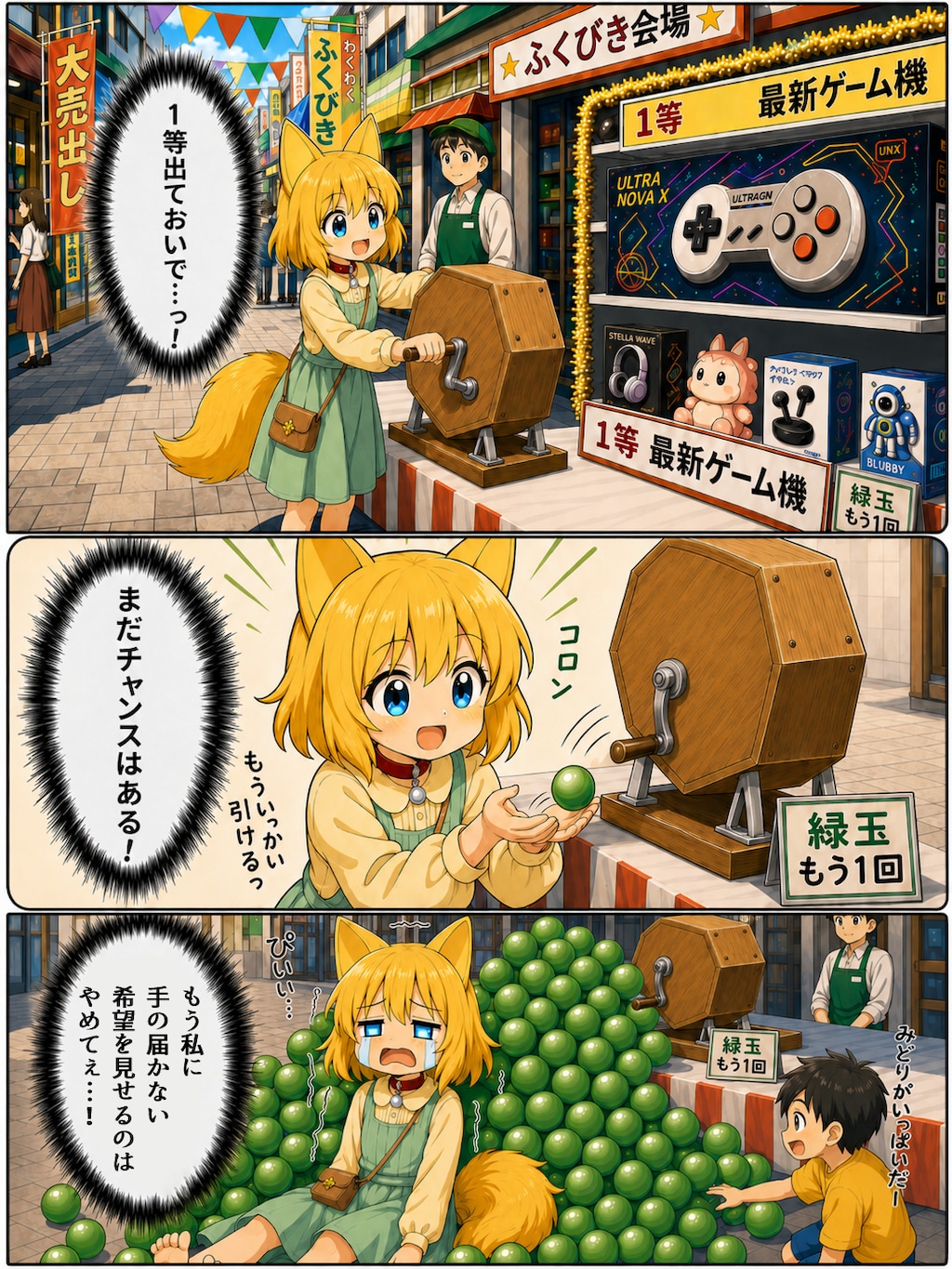 運の使いどころがズレているキツネ