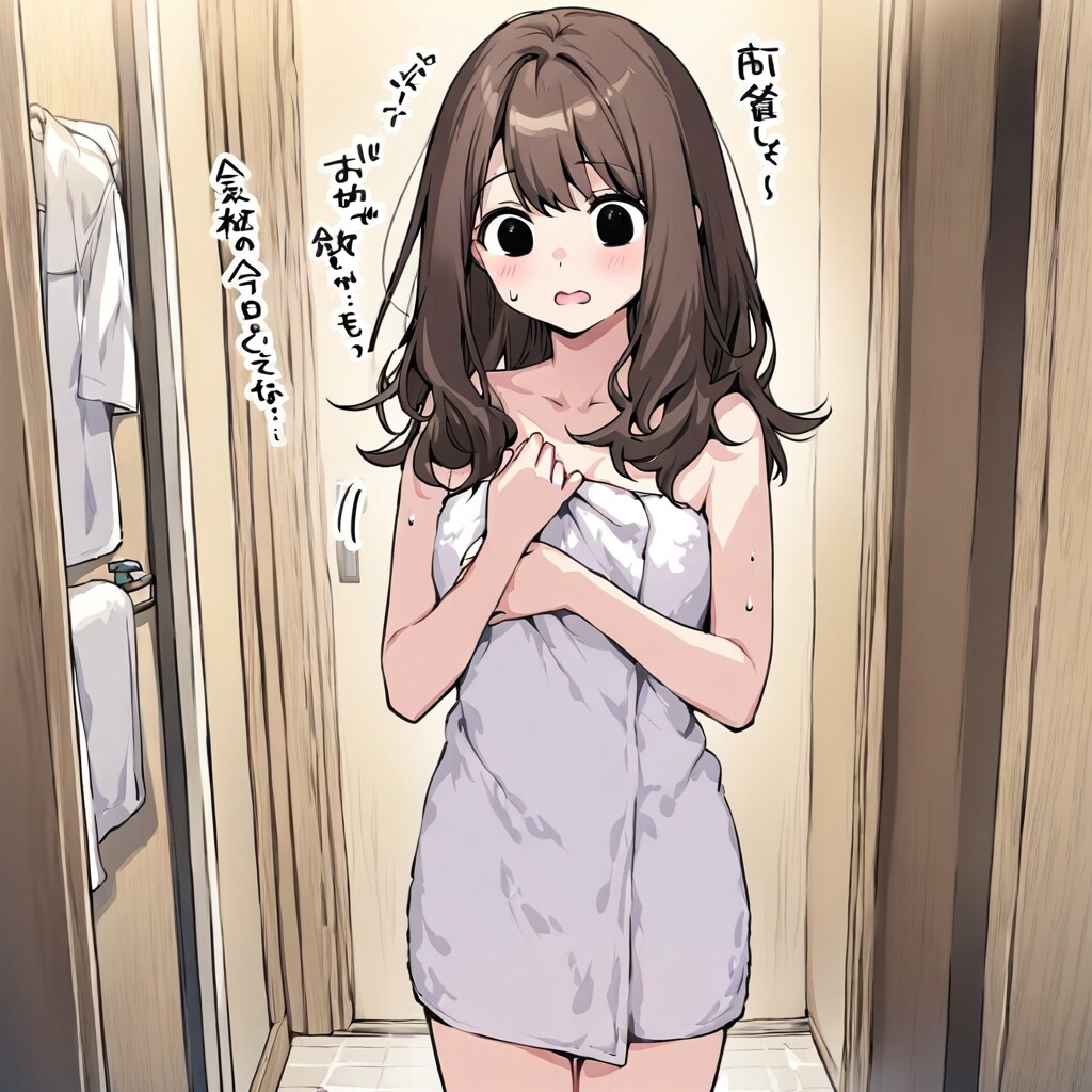 お風呂上りにバスタオル