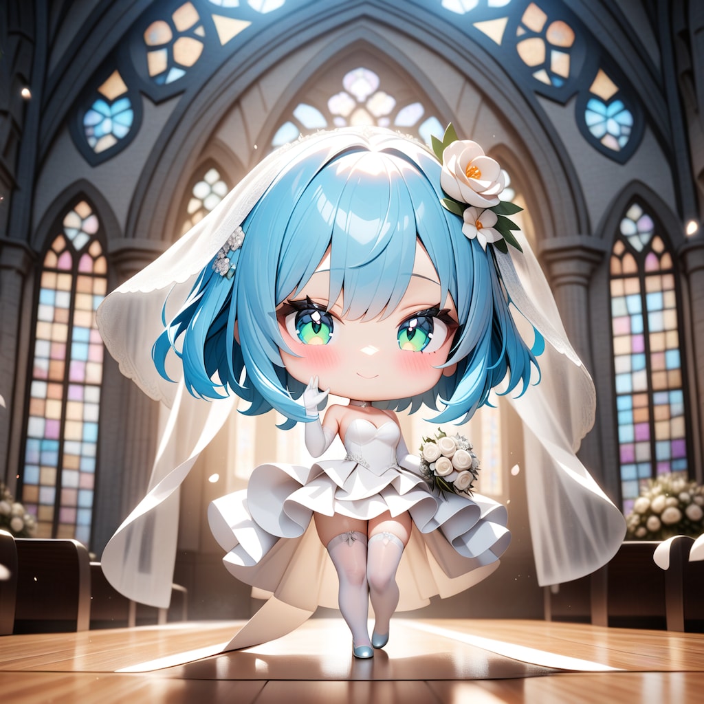 花嫁A子 デフォルメフィギュア風