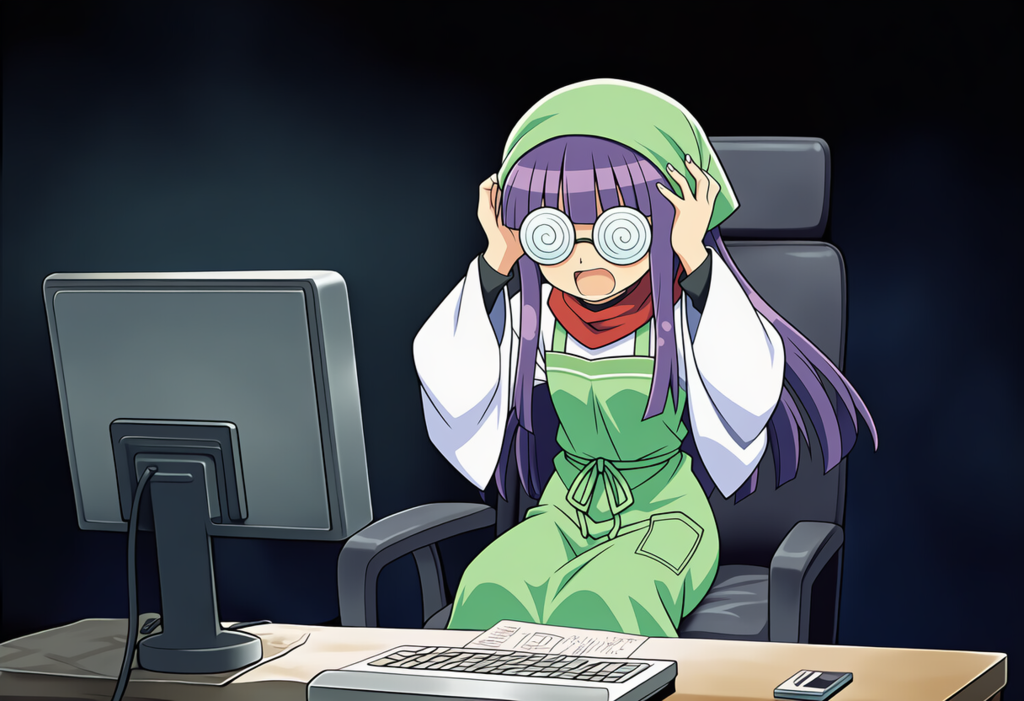 スーパーちちぷいの月次決算業務をするとうげちゃん