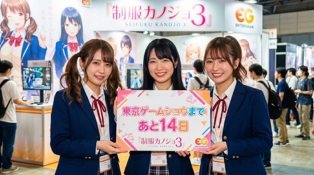 TGSまで14日 エンターグラム 制服カノジョ３ 編