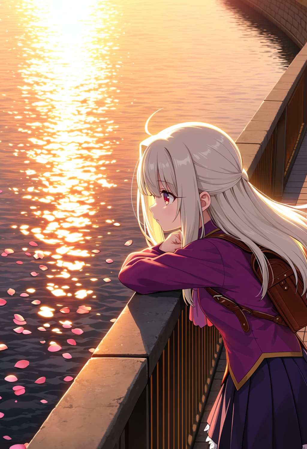 黄昏と花びら