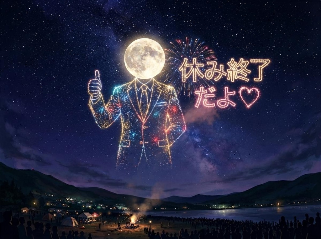 🌕がお盆休み終了をお知らせします