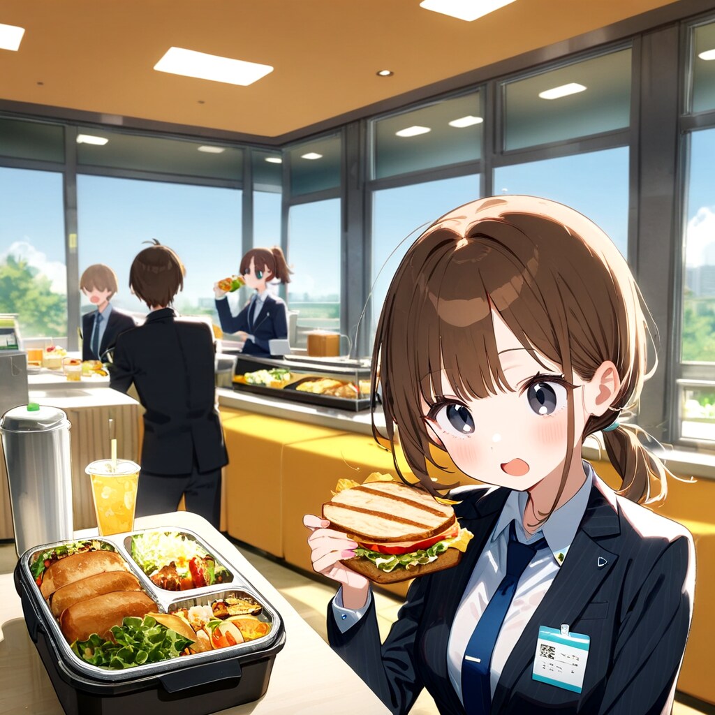 社員食堂 | の人気AIイラスト・グラビア