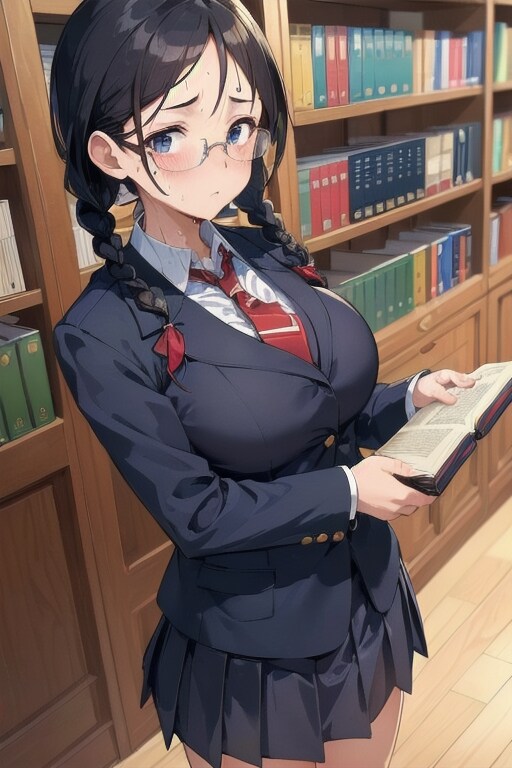 内気な三つ編みちゃん