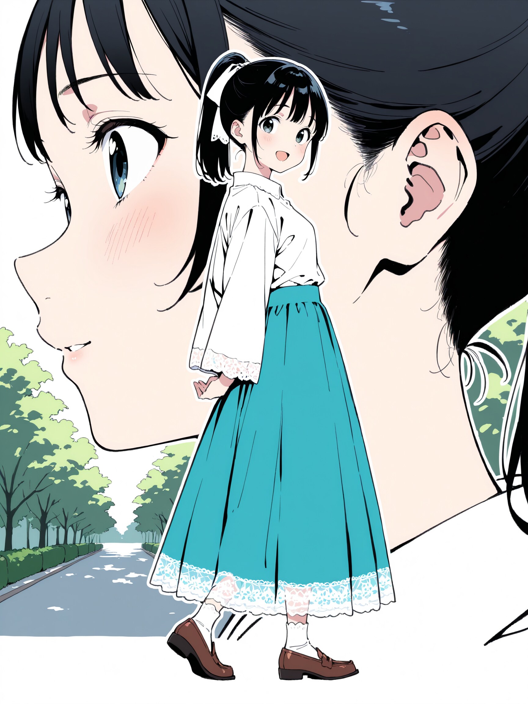 アニメグッズのクリアファイルにありそうなデザイン？ | の人気AIイラスト・グラビア