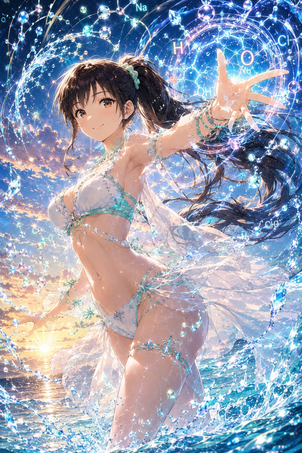 真夏の元素魔法