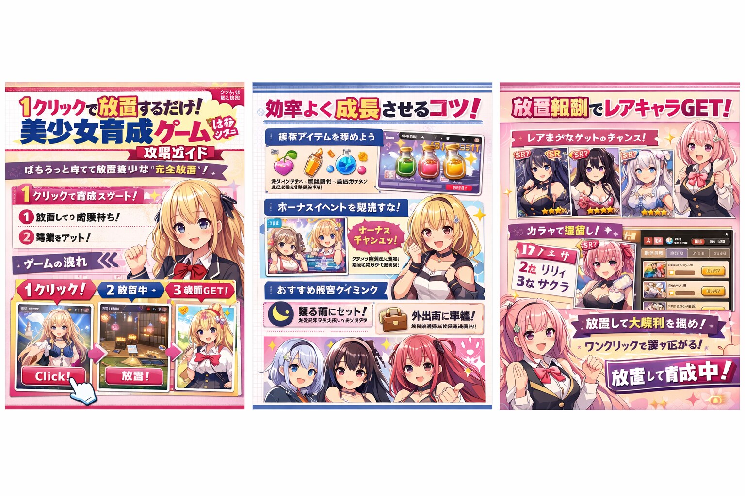 ワンクリックで放置ゲー