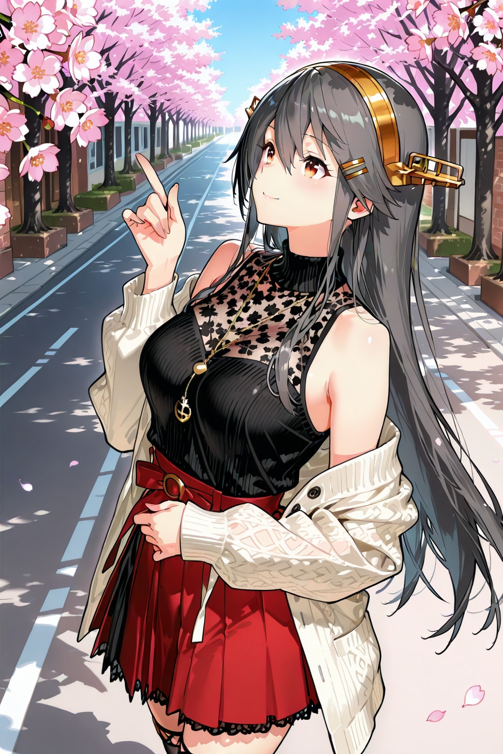 はるな＠お花見デート♪５ | の人気AIイラスト・グラビア