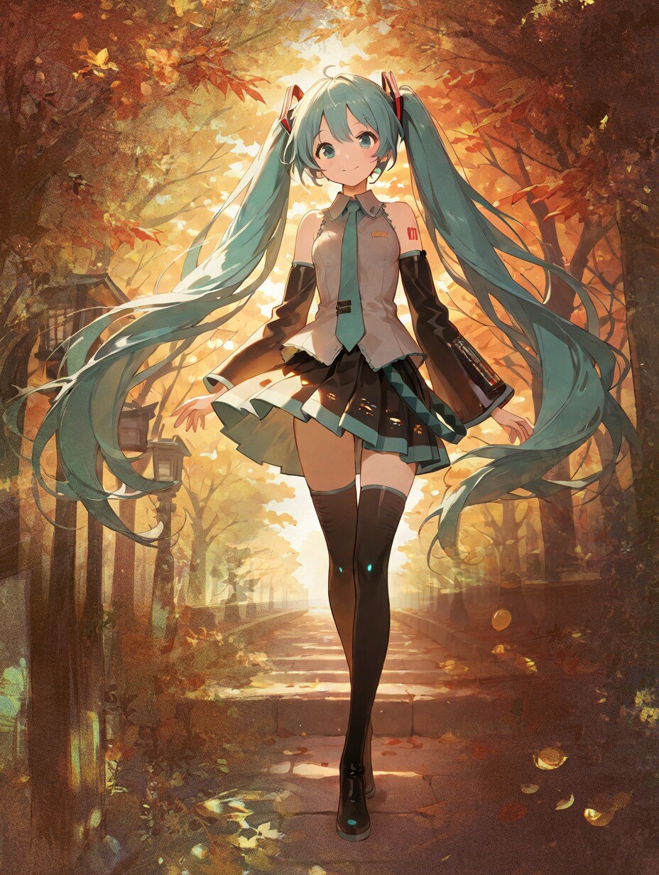 秋ミク | の人気AIイラスト・グラビア