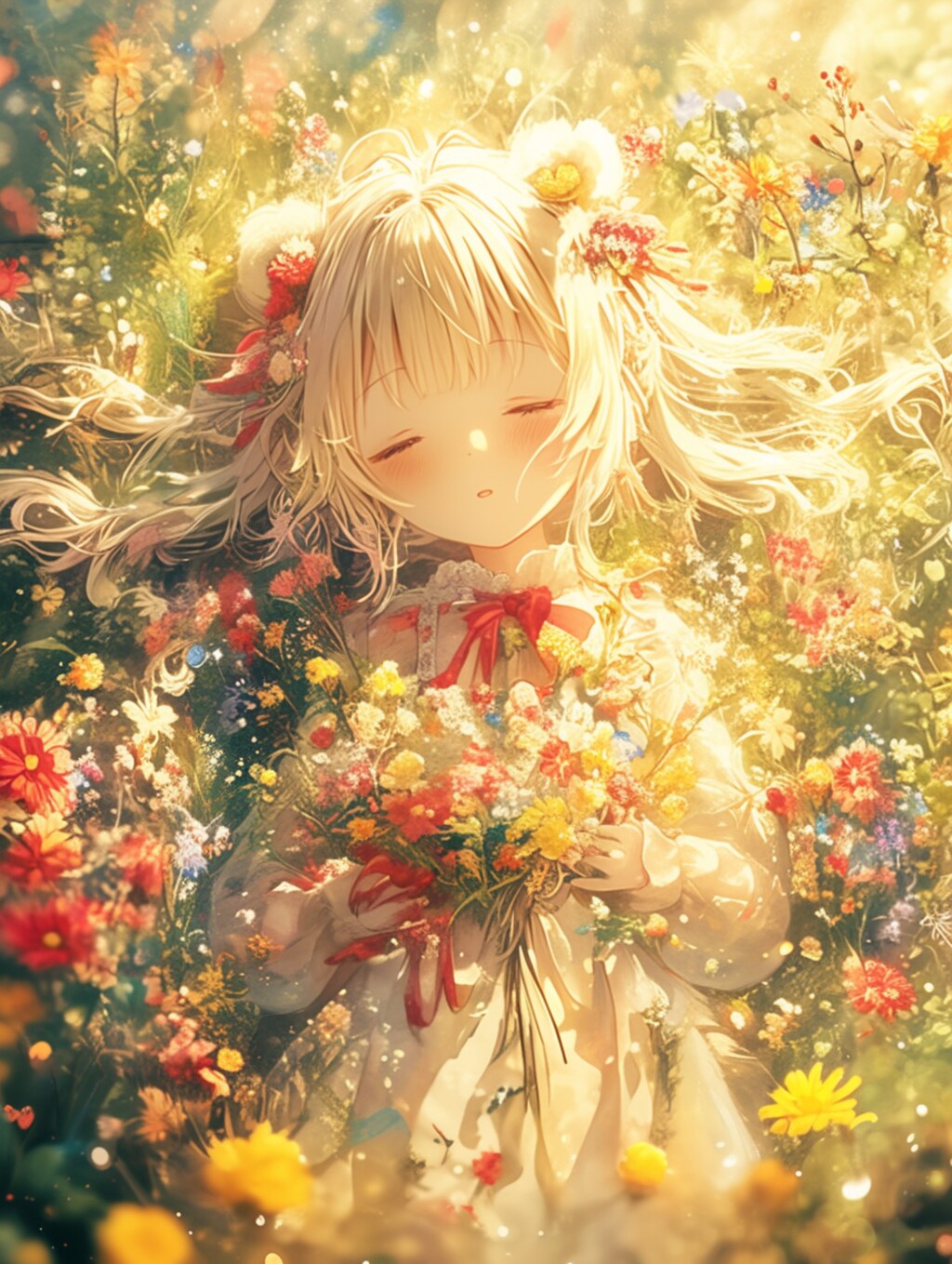 くま娘✖︎花まみれ②🐾