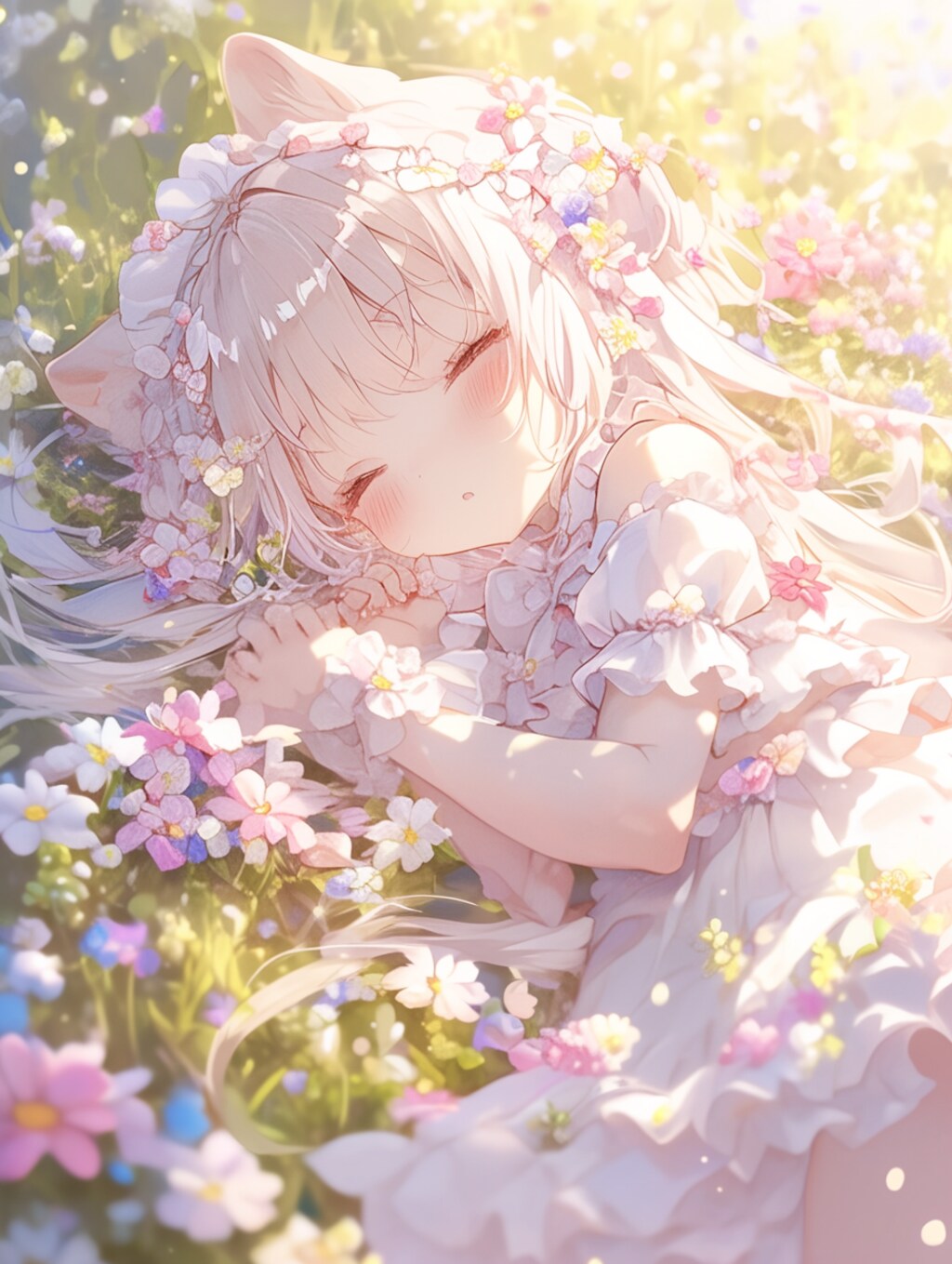 くま娘✖︎花まみれ②🐾